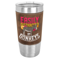 Funny Farm Animal Lover Gift Donkey Leatherette Tumbler | Artistshot