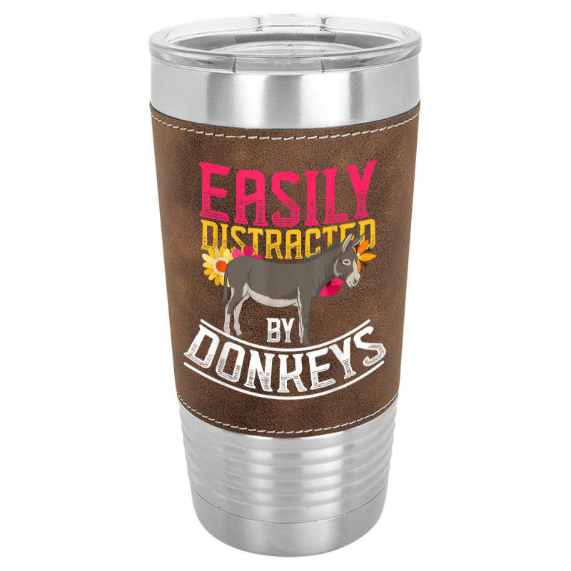 Funny Farm Animal Lover Gift Donkey Leatherette Tumbler | Artistshot