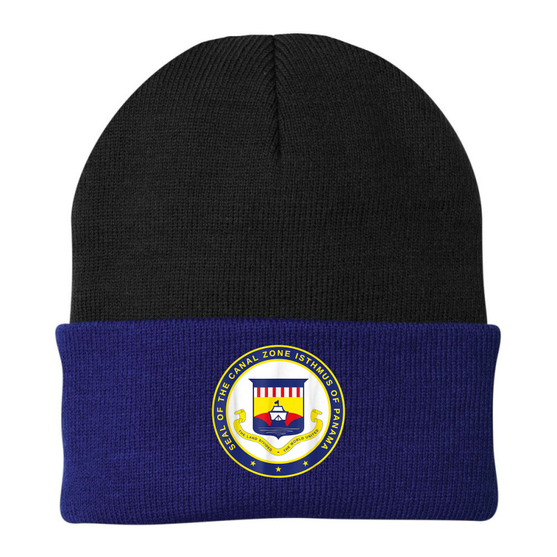 Seal Of The Panama Canal Zone   Isthmus Of Panama   Zonian T Shirt Beanie by efronpngoick3 | Artistshot