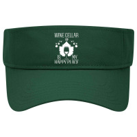 Wine Cellar Happy Sommelier Place Corkscrew Winemaker Winery T Shirt Visor Hat | Artistshot