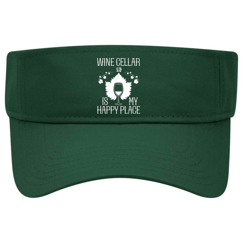 Wine Cellar Happy Sommelier Place Corkscrew Winemaker Winery T Shirt Visor Hat | Artistshot