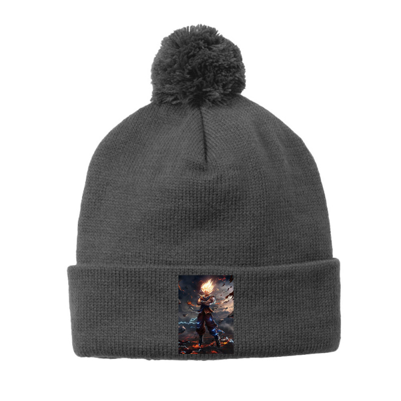 Son Goku Super Saiyan Pom Pom Beanie by annaponder | Artistshot