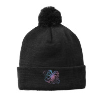 Octopus Shirt Cool Vintage Marine Biologist Ocean Sea Life 1 T Shirt Pom Pom Beanie | Artistshot