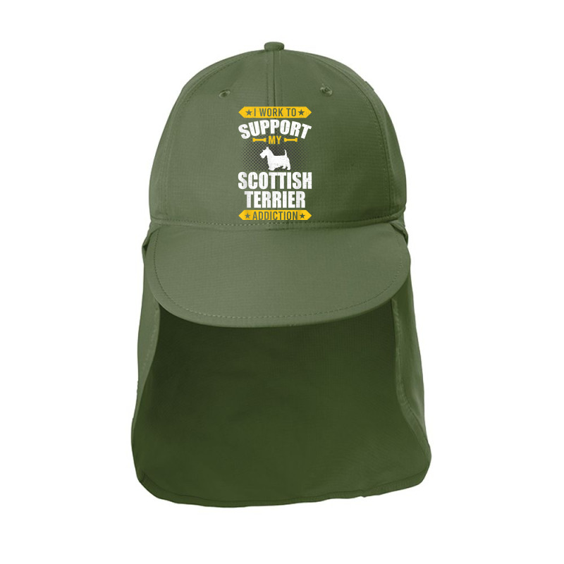 I Work To Support My Scottish Terrier Addiction Dog Lover T Shirt Sun Shade Cap by muhrlycogant3h | Artistshot