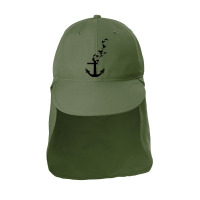 Anchor With Flying Birds   Sea Captain Animal Gift T Shirt Sun Shade Cap | Artistshot