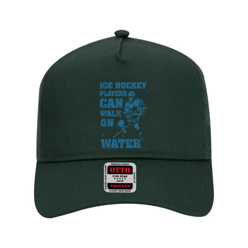 Ice Hockey Players Can Walk On Water Mesh Back Trucker Hat | Artistshot