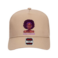 Womens Afro African American Black Woman Lupus Warrior Mesh Back Trucker Hat | Artistshot