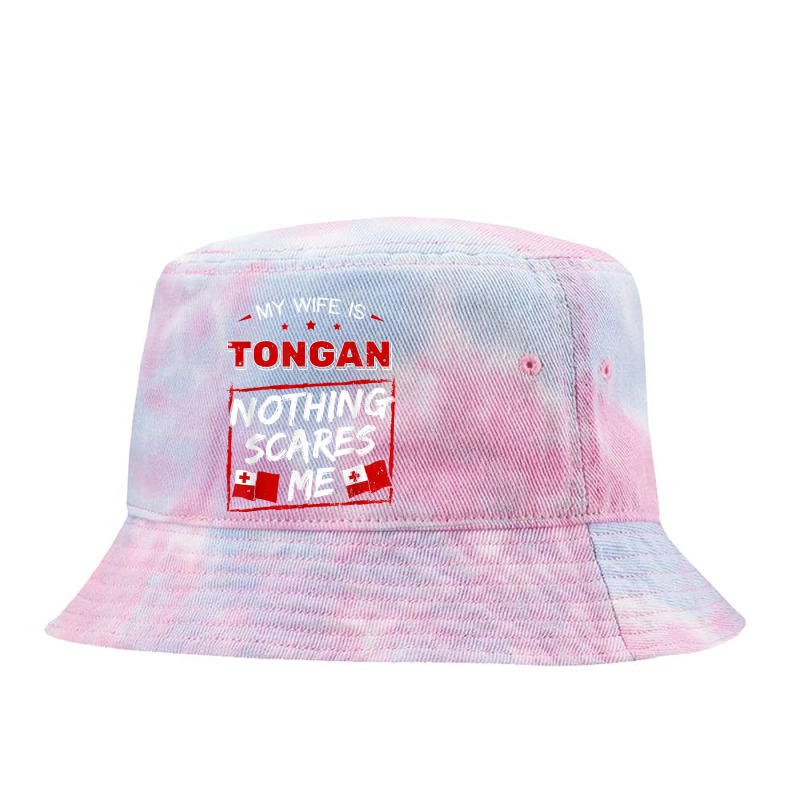 My Wife Is Tongan Kingdom Of Tonga Heritage Roots Pride Flag T Shirt Tie Dyed Bucket Hat by ayedencoplon | Artistshot