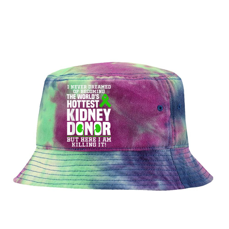 Funny Kidney Donor Art Men Women Kidney Donation Awareness T Shirt Tie Dyed Bucket Hat by zakarimullin | Artistshot