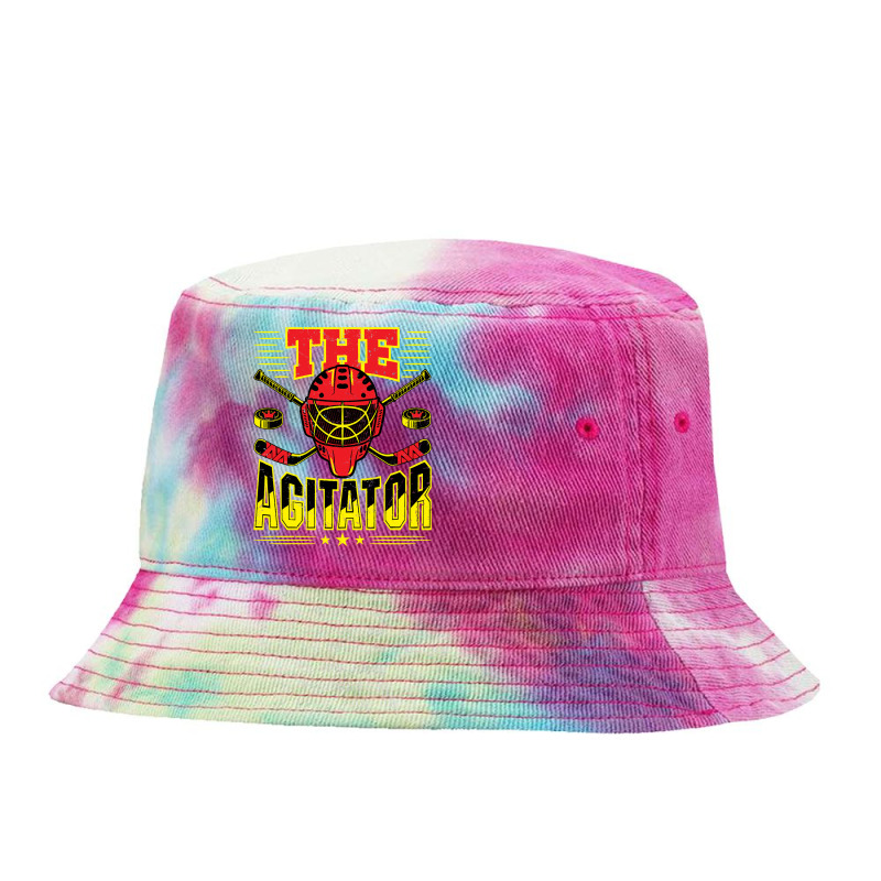 Hockey Ice Hockey Funny Player S The Agitator 29 Player Tie Dyed Bucket Hat by offensejuggler | Artistshot