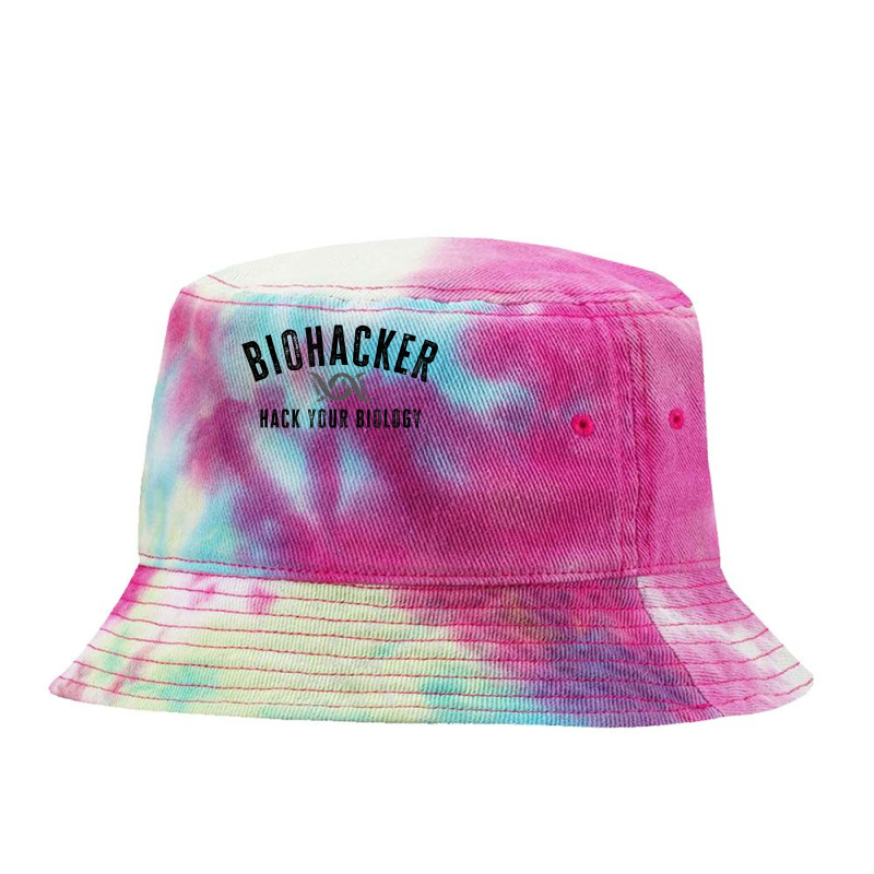 Biohacker Biohacking Your Biology Dna T Shirt Tie Dyed Bucket Hat | Artistshot