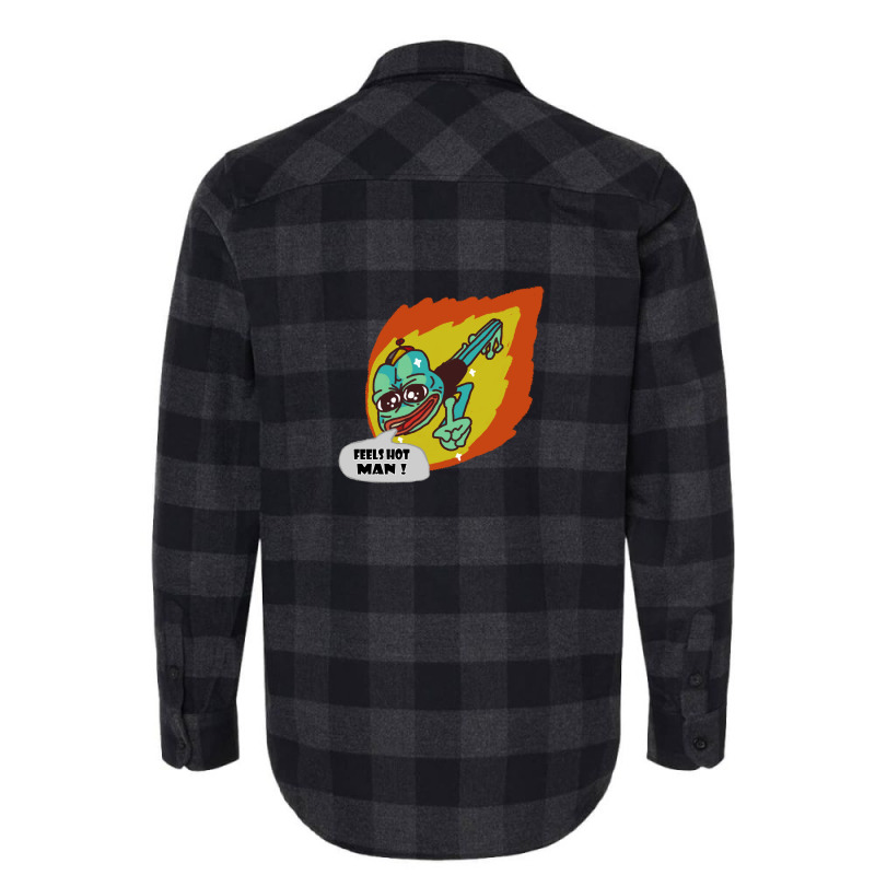 Feels Hot Man Flannel Shirt | Artistshot