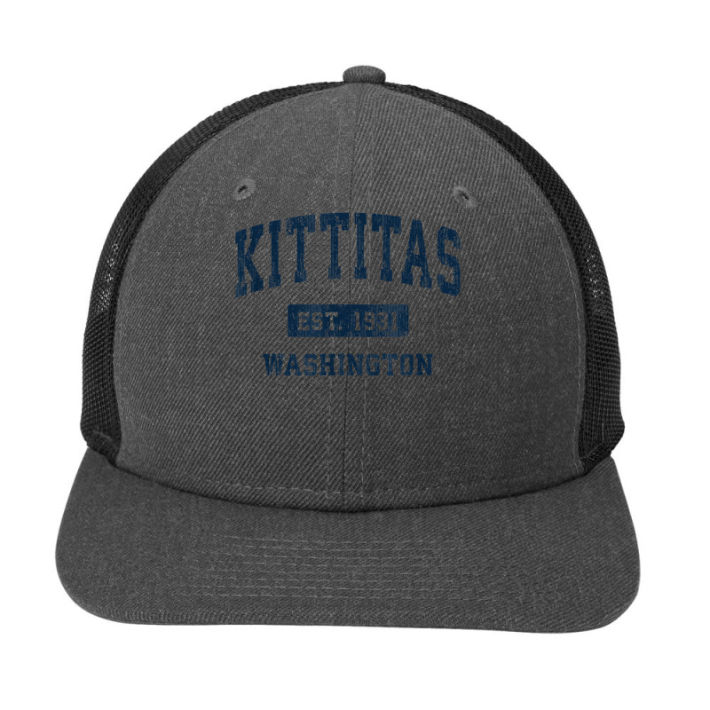 Kittitas Washington Wa Vintage Athletic Sports Design T Shirt Snapback Trucker Cap by moneyydopoienlc | Artistshot