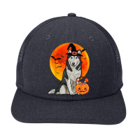 Dog Halloween Siberian Husky Jack O Lantern Pumpkin Snapback Trucker Cap | Artistshot