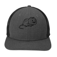 Halloween T  Shirt Cute Rat Wearing Halloween Horror Costume Minimal L Snapback Trucker Cap | Artistshot