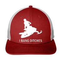 I Bang Ditches Snowmobile Snapback Trucker Cap | Artistshot