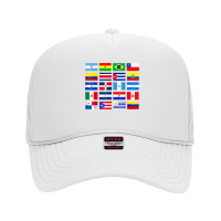 Vintage Latin American Flags Hispanic Heritage Month T Shirt Foam Trucker Hat | Artistshot