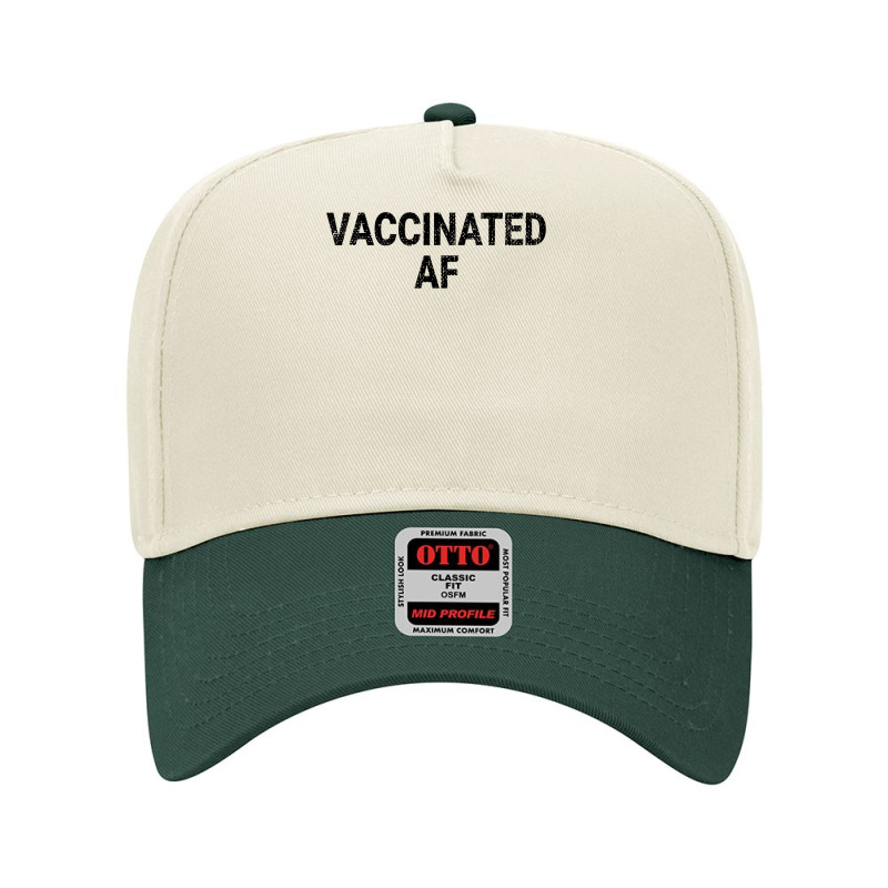 Vaccinated Af Pro Vaccine Funny Vaccination Health Vintage T Shirt Adjustable Baseball Cap by nurselrveigelcci | Artistshot