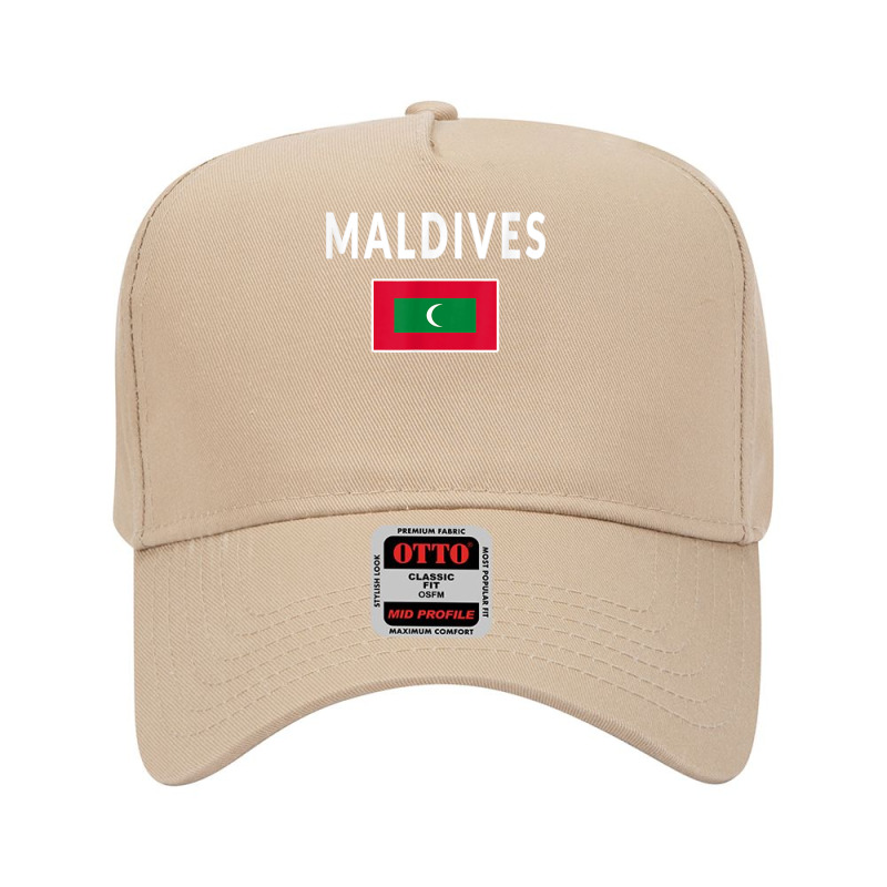 Maldives Maldivian Tee Flag Souvenir Gift Male Adjustable Baseball Cap | Artistshot