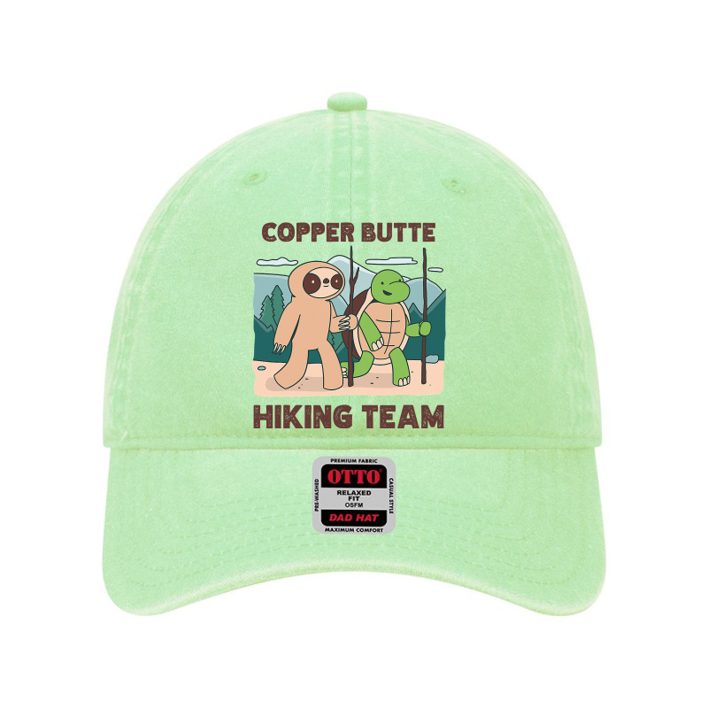 Copper Butte Hiking Team Climbing Expedition Camping Sloth T Shirt Dyed Cap | Artistshot