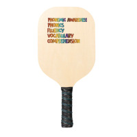 Phonemic Awareness Phonics Fluency Early Literacy Education T Shirt Pickleball Paddle | Artistshot