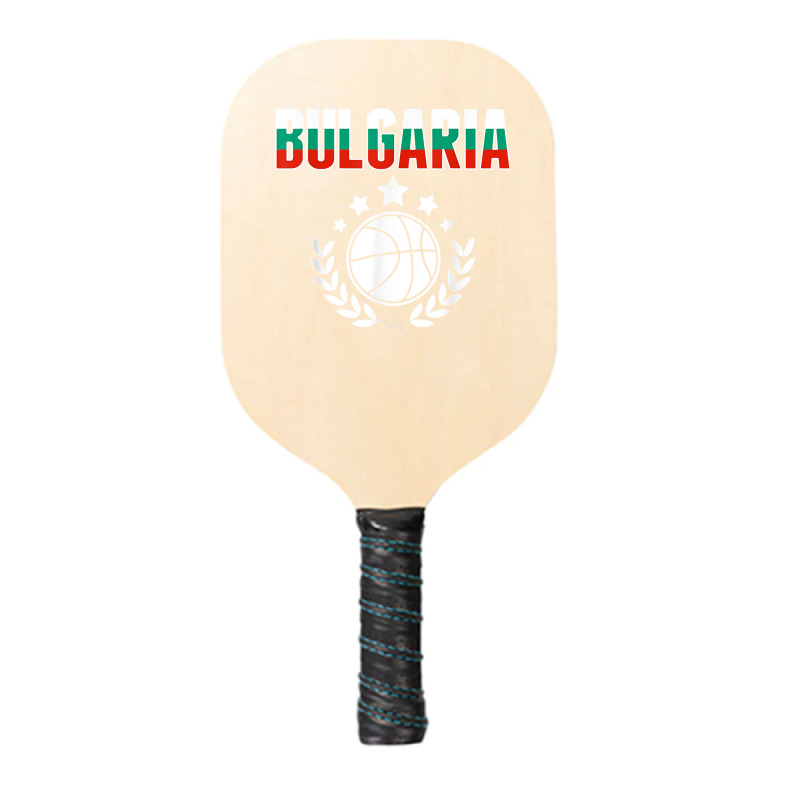 Bulgaria Basketball Fans Jersey Bulgarian Flag Sport Lovers T Shirt Pickleball Paddle | Artistshot