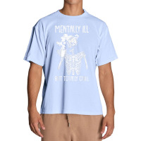 Mentally Ill But Totally Chill Halloween Costume Skeleton Urban Heavy T-shirt | Artistshot