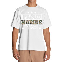 Proud Marine Military Veteran Mom Mama Mommy Mother's Day T Shirt Urban Heavy T-shirt | Artistshot