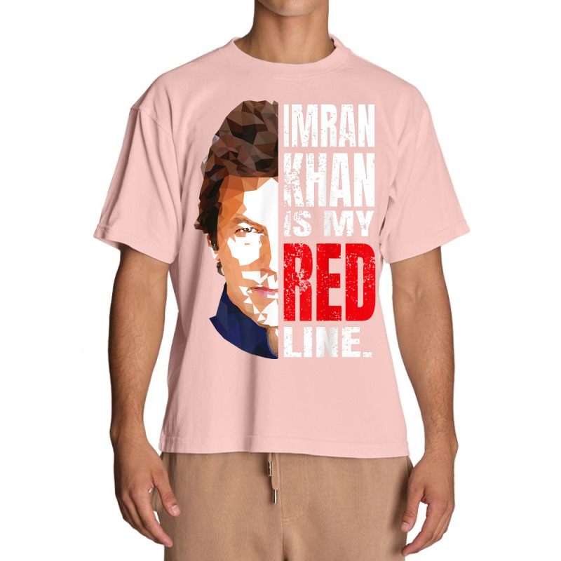 Imran Khan Is My Red Line Pakistan Prime Minister Men Women Urban Heavy T-shirt by Bewitch | Artistshot