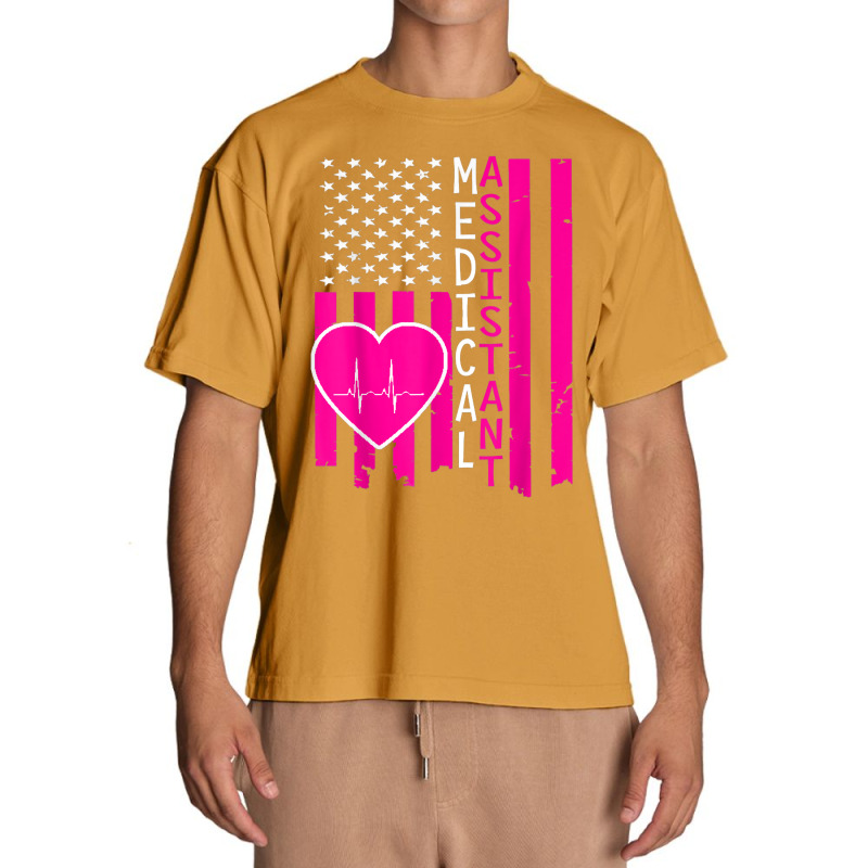 Medical Assistant American Flag Medical Assistant Urban Heavy T-shirt by ToraHernton | Artistshot