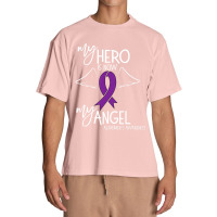 My Hero Is Now My Angel Alzheimers Awareness Urban Heavy T-shirt | Artistshot