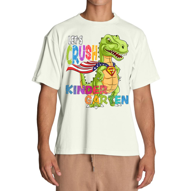 Ready To Crush Kindergarten 2035 Dinosaur Back To School Boy Urban Heavy T-shirt | Artistshot