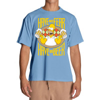 Us The Simpsons Homer Beer Fear 01_h Pullover Urban Heavy T-shirt | Artistshot