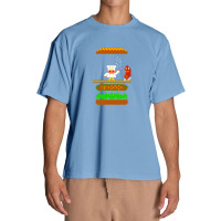 Burger Time Retro 80's Arcade Game Design 1 Urban Heavy T-shirt | Artistshot