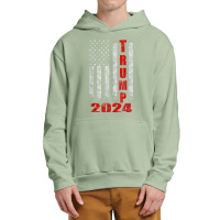 American Flag Design Trump 2024 Urban Pullover Hoodie | Artistshot