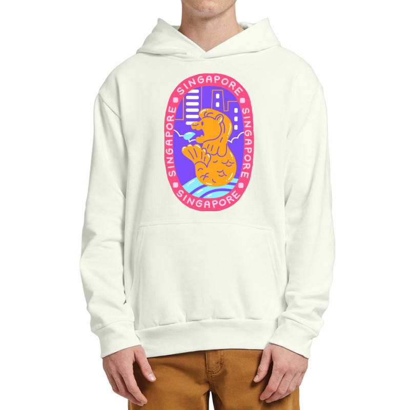 Singapore Cartoon Urban Pullover Hoodie by NICHOLASGIBSON | Artistshot