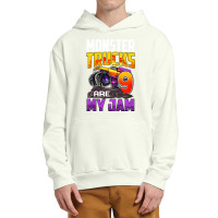 Kids Monster Trucks Are My Jam 9th Birthday Monster Truck Party Urban Pullover Hoodie | Artistshot