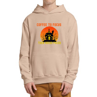 Vintage Retro Sunset Coffee To Focus Then Hocus Pocus Urban Pullover Hoodie | Artistshot