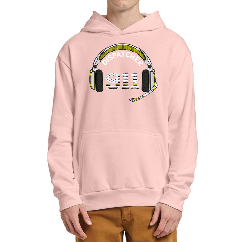 Dispatcher Vintage Usa Flag 911 Operator Call Headset Line Urban Pullover Hoodie | Artistshot