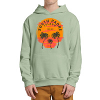 South Padre Island Texas Palm Trees Sunset Skull Beach T Shirt Urban Pullover Hoodie | Artistshot