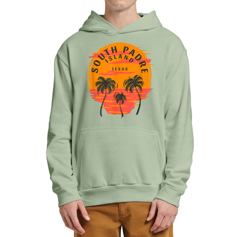 South Padre Island Texas Palm Trees Sunset Skull Beach T Shirt Urban Pullover Hoodie by cm-arts | Artistshot