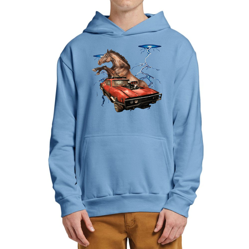 American Muscle Cars - Thunderstorm Car - Auto Mechanic Gift Urban Pullover Hoodie by EdithMcdaniel | Artistshot