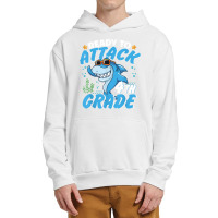 Ready To Attack 4th Grade Apparel Back To School Shark Boys Urban Pullover Hoodie | Artistshot