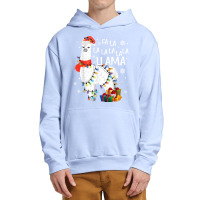 Fa La La Llama Funny Christmas Christmas Lllama Lover Urban Pullover Hoodie | Artistshot