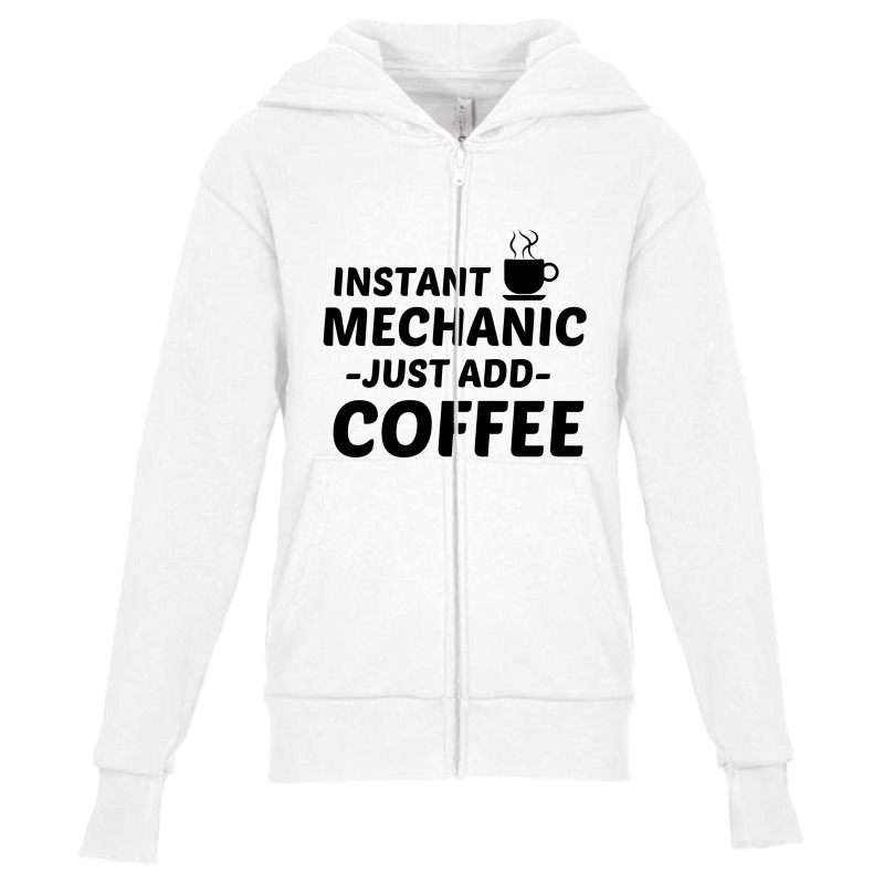 Mechanic Instant Just Add Coffee Youth Zipper Hoodie by Perfect Designers | Artistshot