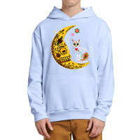 Mexican Calavera Cat With Moon Dia De Muertos Halloween Day Urban Pullover Hoodie | Artistshot