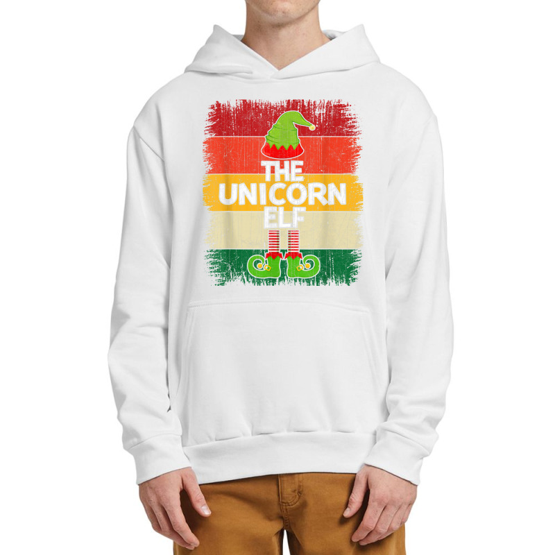 The Unicorn Elf Matching Group Christmas Party Pajama Urban Pullover Hoodie | Artistshot