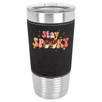 Stay Spooky T  Shirt Funny Halloween Costume Cute Ghost Pumpkin Stay S Leatherette Tumbler | Artistshot