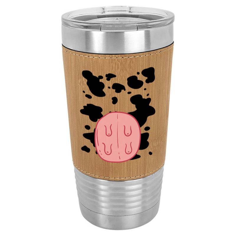 Cow Udder Pattern Funny Lazy Diy Costume Easy Halloween Leatherette Tumbler | Artistshot