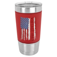 Vintage 1963 Usa American Flag 60 Years Old 60th Birthday Leatherette Tumbler | Artistshot